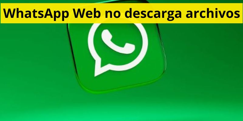 WhatsApp Web no descarga archivos